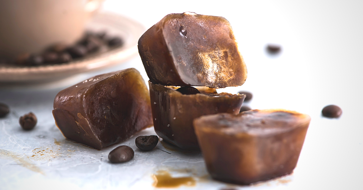 Iced Coffee Cubes from Tray